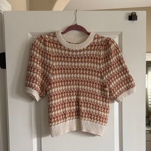 Stylish Knit Short Sleeve Sweater